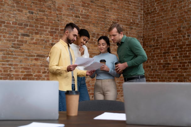 corporate-workers-brainstorming-together